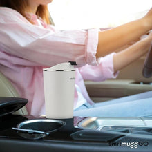 Load image into Gallery viewer, GO Heated Coffee Mug, Travel Mug, 13.5 OZ. Smart Mug, Battery Powered Heated Coffee Mug, Great for Coffee and Tea, Snap on Magnetic Charging Cord, New and Improved (White)
