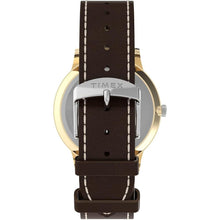 Load image into Gallery viewer, Timex Men's Waterbury Classic 40mm Watch - Brown Strap White Dial Gold-Tone Case
