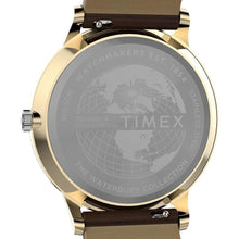 Load image into Gallery viewer, Timex Men's Waterbury Classic 40mm Watch - Brown Strap White Dial Gold-Tone Case
