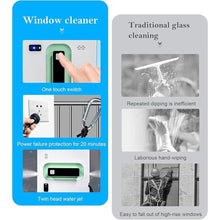 Load image into Gallery viewer, Window Cleaning Robot with Ultra-Thin 5600PA Auto Dual Two-Way Water Jet Model Glass Cleaning Automatic Smart Robot Cleaner Window Vacuum Cleaner Tiles/Class Door Indoor
