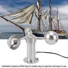 Load image into Gallery viewer, 3 Cups Wind Speed Sensor Anemometer with 8M Cables, Lightweight Aluminium Alloy Anemometers, 360 Degree Measuring for Wind Speed and Direction Measurement in Power Plants Meteorological Monitoring
