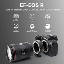 Load image into Gallery viewer, Lens Mount Adapter EF-EOS R Auto-Focus Lens Converter Compatible with Canon EF/EF-S Lens for Canon R Mount Camera EOS R, RP, R3, R5, R6, R6II, R7, R8, R10, R50, R100
