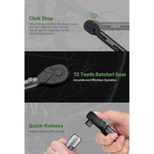 Load image into Gallery viewer, 3/8 Click Torque Wrench 10-80 Ft-Lb/13.6-108.8N.m, ±3% High Accuracy Torque Wrench for Bike, Motorcycle and Car Repair, Dual-Direction Click Professional Torque Wrench

