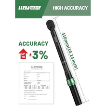 Load image into Gallery viewer, 3/8 Click Torque Wrench 10-80 Ft-Lb/13.6-108.8N.m, ±3% High Accuracy Torque Wrench for Bike, Motorcycle and Car Repair, Dual-Direction Click Professional Torque Wrench
