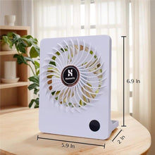 Load image into Gallery viewer, Personal Portable Fan, Rechargeable 2000mAh Battery Powered, Power Display and 180 Tilt Folding, Ultra Quiet, Office, Camping, Travel, in Car (Pink)
