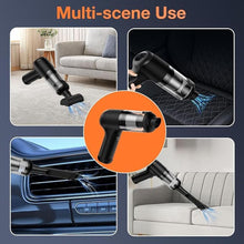Load image into Gallery viewer, Handheld Mini Air Blower/Car Vacuum Cleaner, Rechargeable Electric Air Duster/Vacuums with Brushless Motor, 18000pa High Power Cordless Suction/Blower Portable Vacuum Cleaner for Car, Home

