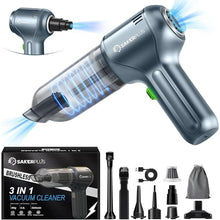 Load image into Gallery viewer, Car Vacuum Cleaner-Wireless Handheld Car Vacuums with Best Suction,Brushless Motor 12000PA High Power,3 in 1 Mini Portable Vacuum Cleaner Cordless
