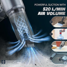 Load image into Gallery viewer, Car Vacuum Cleaner-Wireless Handheld Car Vacuums with Best Suction,Brushless Motor 12000PA High Power,3 in 1 Mini Portable Vacuum Cleaner Cordless
