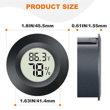 Load image into Gallery viewer, 2 Pack Mini Hygrometer Thermometer Gauge Indoor/Outdoor Digital LCD Monitor Humidity Meter for Reptile Terrarium Humidor Incubators Jars Fahrenheit/Celsius(?/?) by DWEPTU
