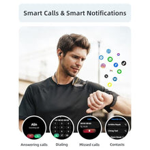 Load image into Gallery viewer, Parsonver Smart Watch for Men Women(Answer/Make Calls), 5ATM Waterproof Swimming Monitor, 44mm HD Screen Fitness Tracker 100+ Sport Modes, Heart Rate Sleep Monitor, Smartwatch for Android iOS, Black
