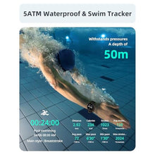 Load image into Gallery viewer, Parsonver Smart Watch for Men Women(Answer/Make Calls), 5ATM Waterproof Swimming Monitor, 44mm HD Screen Fitness Tracker 100+ Sport Modes, Heart Rate Sleep Monitor, Smartwatch for Android iOS, Black
