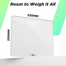 Load image into Gallery viewer, 550lb Scale for Body Weight with Ultra-Wide Platform and Large LED Bezel-Less Display, Accurate High Precision Digital Bathroom Scale with Extra-High Capacity
