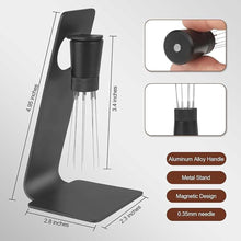 Load image into Gallery viewer, 51mm Espresso Tamper Set - Dual-Spring Calibrated Coffee Tamper, 8-Needle WDT Tool Espresso Distribution Tool, Magnetic Aluminum Dosing Funnel, Reusable Puck Screen, Fit for 51mm Portafilters
