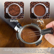 Load image into Gallery viewer, 51mm Espresso Tamper Set - Dual-Spring Calibrated Coffee Tamper, 8-Needle WDT Tool Espresso Distribution Tool, Magnetic Aluminum Dosing Funnel, Reusable Puck Screen, Fit for 51mm Portafilters
