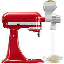Load image into Gallery viewer, All Metal Grain Mill Attachment Fit for KitchenAid Stand Mixer, 12-Level Adjustable Flour Mill Grain Grinder for Kitchenaid, Fit for Wheat, Corn, Oats, Nut
