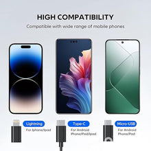 Load image into Gallery viewer, 1920P HD 16.4FT Dual-Lens Endoscope Camera with Light, USB Type C Borescope, Pipe Semi-Rigid Snake, Scope Camera with 9 LED Lights for Android and iOS Smartphones, iPhone, iPad, Samsung. KEEMIKA

