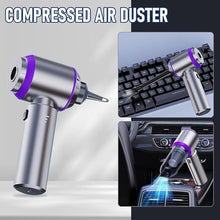 Load image into Gallery viewer, Car Vacuum Portable Cordless 20000PA High power Mini Vacuum Cleaner 4-in-1 Compressed Air Duster &amp; Air Blower &amp; Pump Hand Held Vacuum with Brushless Motor for Car, Home, Office,Camping (Purple)
