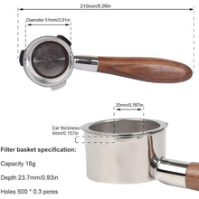 Load image into Gallery viewer, 51mm Bottomless Portafilter 3 Ears Compatible with Wirsh Home Barista Plus/CASABREWS Espresso Machine 20 Bar CM5418 (Prongs Thickness 4mm)
