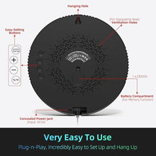 Load image into Gallery viewer, Digital Wall Clock with Large LED Display, Auto-Brightness, Temperature, Low-Reflectivity, Small Silent Non-Ticking Modern Electric Wall Clock for Bedroom, Living Room, Office, Classroom, Farmhouse
