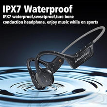 Load image into Gallery viewer, Bone Conduction Headphones Bluetooth,Upgraded IPX7 Waterproof Wireless Earbuds,Open Ear Headphones Bluetooth 5.3 with Mic,10H Playtime for Running,Cycling,Hiking,Gym,Workout. (Grey)
