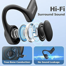 Load image into Gallery viewer, Bone Conduction Headphones Bluetooth,Upgraded IPX7 Waterproof Wireless Earbuds,Open Ear Headphones Bluetooth 5.3 with Mic,10H Playtime for Running,Cycling,Hiking,Gym,Workout. (Orange)

