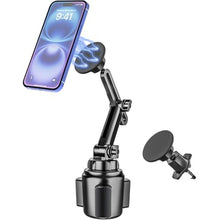 Load image into Gallery viewer, for Magsafe Car Mount Phone Holder - [2-Pack Strong Magnets] Cup Holder Vent Universal Magnetic Car Phone Holders for Your Car, for iPhone Air 17 Pro Max 16 15 14 13 12 11, S25, 4.7 to 7" Smartphones
