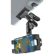 Load image into Gallery viewer, Metal Sun Visor Car Phone Holder, 360 Adjustable Magic Arm Phone Mount for Car Visor Clip, Phone Holders for Your Car for iPhone 17 Pro Max 16 15 14 13 12 11 Air Plus, S25, More 4.7 to 7" Smartphones
