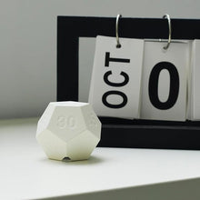 Load image into Gallery viewer, Mini 12 Sided Cube Timer, 11 Preset Times Pomodoro Timer for Enhanced Productivity. Ideal for ADHD Management, Workout, Study &amp; Kitchen Cooking. Easy to Use?White?
