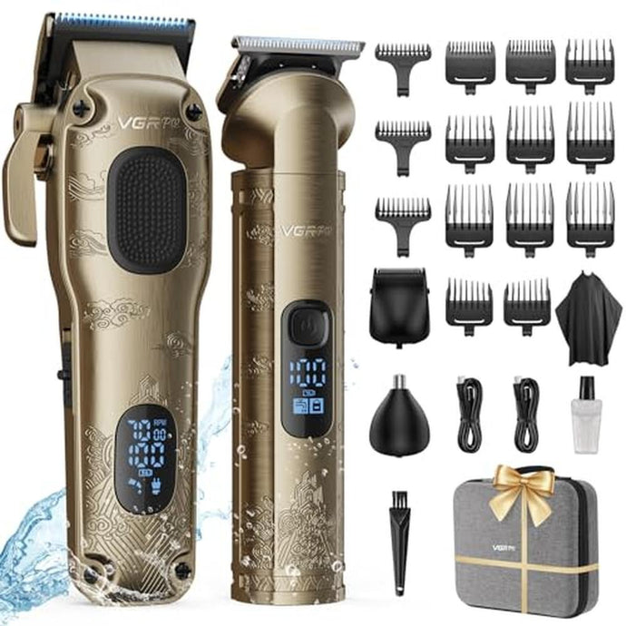 VGRPRO Hair Clippers for Men Professional, Cordless Hair Clippers for Hair Cutting, Mens Clippers and Trimmers Set, Electric Hair Trimmer for Men with Package Box