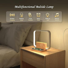 Load image into Gallery viewer, Sunrise Alarm Clock for Heavy Sleepers with Wireless Charger, Wake Up Light, Sleep Aid with 10 Nature Sounds for Bedroom, White Noise Sound Machine for Adults, 3 Way Dimmable Touch Table Lamp

