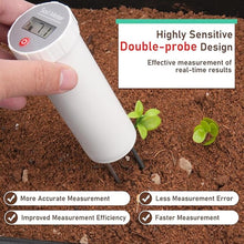 Load image into Gallery viewer, Digital Soil pH Meter, Industrial Grade Soil pH Tester with Calibration-Free LCD Display, High Accuracy Soil pH Pen, Soil pH Monitor for Garden, Lawn, Plant (White)
