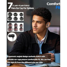 Load image into Gallery viewer, ZXQ Neckband Bluetooth Headphones,100 Hours Long Playtime Wireless Earphone, Around The Neck Wireless Earbuds,Waterproof Sweatproof for Sport Over Neck Magnetic Ear Buds Headset(Black)
