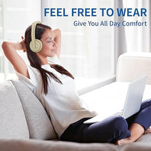 Load image into Gallery viewer, Wireless Headset with Mic for Work, Bluetooth Headset with AI Noise Cancelling Microphone &amp; Charging Base, 2.4GHz Wireless Headphones with USB Dongle for Computer/Remote Work/Call Center/Zoom
