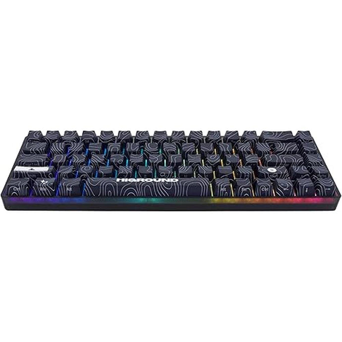 Higround Trailhead 65% Mechanical USB Wired Gaming Keyboard, TTC Linear Custom Switches, Programable RGB, Hot-Swappable, Deep Thock Creamy Sounding PC Keyboard, Pre-lubed (BLACKICE)