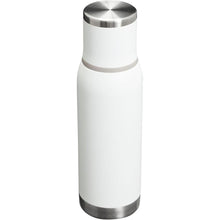 Load image into Gallery viewer, Stanley Adventure-To-Go Vacuum Bottle 25 oz | Wide Mouth with Leakproof Cup Lid | Keep Drinks Hot or Cold | Packable for Travel | Insulated Stainless Steel Thermos | BPA-Free | Frost White
