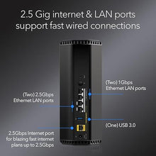 Load image into Gallery viewer, NETGEAR Nighthawk Tri-Band WiFi 7 Router (RS300) - Security Features, BE9300 Wireless Speed (up to 9.3Gbps) - Covers up to 2,500 sq. ft., 100 Devices - 2.5 Gig Internet Port
