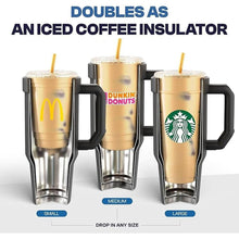 Load image into Gallery viewer, Frost Buddy Thicc Buddy - 50 oz Stainless Steel Vacuum Insulated Tumbler with Lid and Straw for Water - Travel Mug Cupholder Friendly - Gifts for Women Men Him Her (White Leopard)
