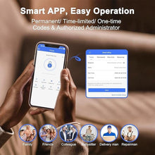 Load image into Gallery viewer, Keyless Entry Door Lock, SEVEKO Smart Locks for Front Door with Handle, Fingerprint Front Door Lock Set with App Control, Keypad Deadbolt Door Locks, Smart Lock Compatible with Alexa, Matte Black
