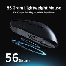 Load image into Gallery viewer, DAIDAI AJ159PRO 8Khz Bluetooth/2.4G/Wired 56G Lightweight Gaming Mouse with Magnetic Charging Dock, PAW3395 Sensor 26KDPI, Huanuo 100 Million Click, 100% ETFE Foot Pad &amp; 8Khz Receiver

