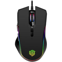 Load image into Gallery viewer, Wired Gaming Mouse, Heavyweight Corded Mouse with RGB Backlit and 4 Adjustable DPI Up to 7200, for PC Mac Laptop Computer, Black (MKE 816)
