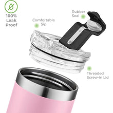 Load image into Gallery viewer, SIPX™ Triple-Insulated Tumblers - 18 Oz. Slim Modern Tumbler With Lid, insulated Cup Keeps Hot For 12 Hours, Stainless Steel Tumbler Made Of Sustainable Material, Coffee Travel Mug (Pink)
