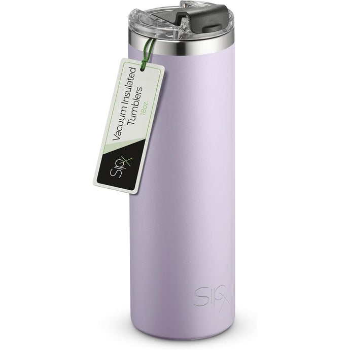 SIPX™ Triple-Insulated Tumblers - 18 Oz. Slim Modern Tumbler With Lid, insulated Cup Keeps Hot For 12 Hours, Stainless Steel Tumbler Made Of Sustainable Material, Coffee Travel Mug (Purple)