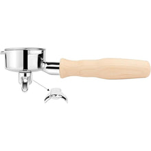 Load image into Gallery viewer, LILQ 54mm Spouted Portafilter Compatible with Breville Barista Express, Barista Pro, Bambino, and More – 18-20g basket included (Maple, Double Spouts)
