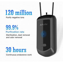 Load image into Gallery viewer, Wearable Negative Ion,Personal Air Purifier Necklace,Portable Mini Air Ionizer for Purifying Around the Body Smoke,Travel,Peculiar Smell, Sports,Outdoor,Home
