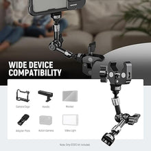 Load image into Gallery viewer, NEEWER 7" Articulating Magic Arm Clamp Mount with Super Clamp, Camera Monitor Mount with 1/4" 3/8" ARRI Locating Pins &amp; Holes for DSLR Action Camera Video Light Compatible with SmallRig Cage, ST07C
