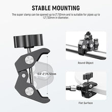 Load image into Gallery viewer, NEEWER 7" Articulating Magic Arm Clamp Mount with Super Clamp, Camera Monitor Mount with 1/4" 3/8" ARRI Locating Pins &amp; Holes for DSLR Action Camera Video Light Compatible with SmallRig Cage, ST07C
