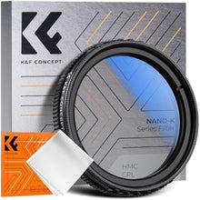 Load image into Gallery viewer, K&amp;F Concept 40mm Ultra-Slim CPL Circular Polarizer Dashcam Filter for E1, E2, E3, E1 Lite, S1 Pro, N4 Pro N5 Dashcam, Reduce Glare and Reflection, Enhance Contrast
