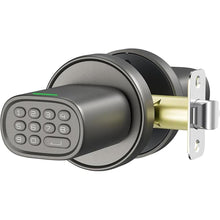 Load image into Gallery viewer, Door Lock Knob with Keypad Keyless Entry Door Knob Electric Coded Indoor Door Knob for Interior Doors Thickness up to 2-1/4", Bedroom, Home Office, Garage, 4xAA Alkaline Battery, M1 Titanium
