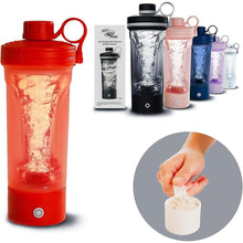 Load image into Gallery viewer, Electric Shaker Bottle, Portable Blender Protein Shaker, USB Rechargeable MixMate Blender For Protein Shakes Pre Workout Greens Coffee Pancake Mix Cocktail Cocktails (Rumba Red)
