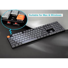 Load image into Gallery viewer, Keychron K5 Max Ultra-Slim Wireless Custom Mechanical Keyboard, QMK/VIA Programmable 3-Mode Bluetooth/2.4 GHz/Wired with RGB Backlight, Low Profile Gateron Red Switch, PBT Keycaps for Mac Win Linux
